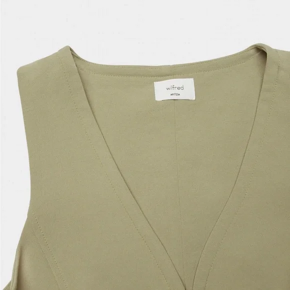 Aritzia Wilfred Attire Sun-dried Olive Vest - Picture 4 of 7